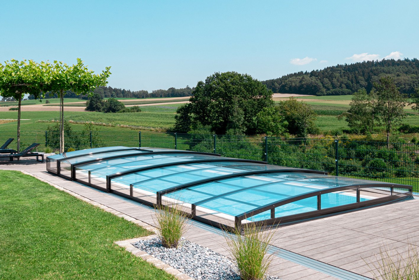 Pool-Überdachung / Poolabdeckung SkyCover® Liberty 4.5x8.5m