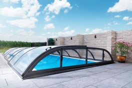 SALE: Pool-Überdachung / Poolabdeckung SkyCover® Harmony Clear 5.1x10.4m