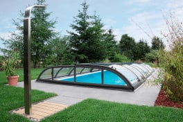 SALE: Pool-Überdachung / Poolabdeckung SkyCover® Harmony Clear 5.1x10.4m