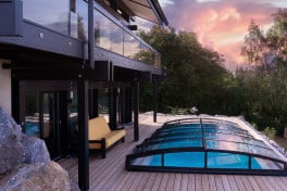 Pool-Überdachung / Poolabdeckung SkyCover® Liberty 3.5x6.3m